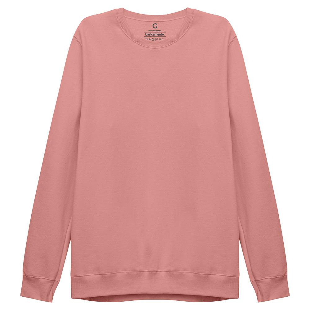 Blusão Moletom Flanelado Masculino - Rose
