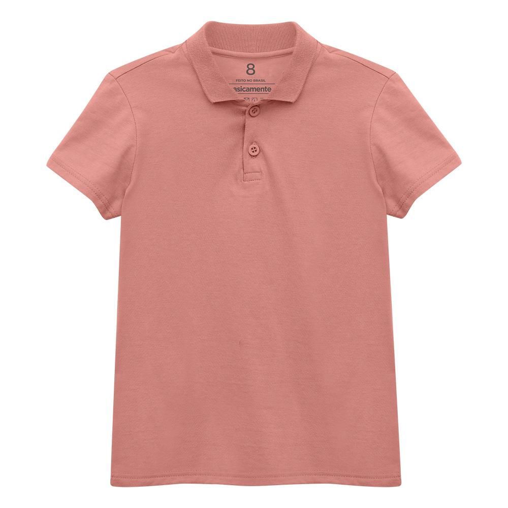 Camisa Polo Infantil Menino - Rose