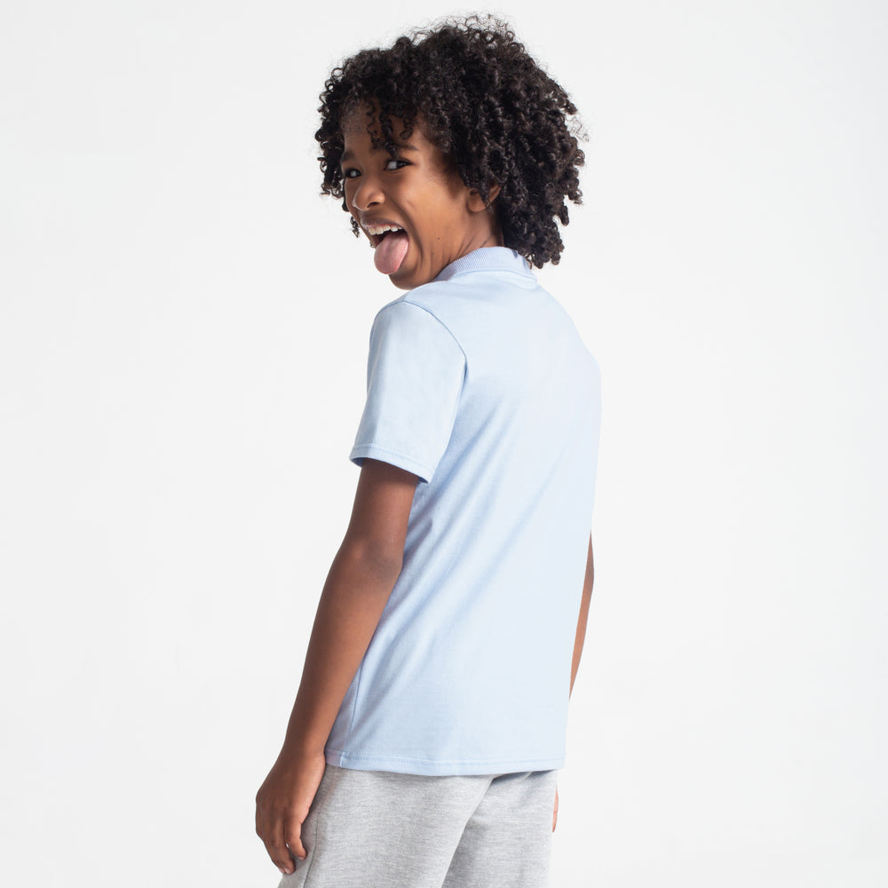 Camisa Polo Infantil Menino - Azul Ceu