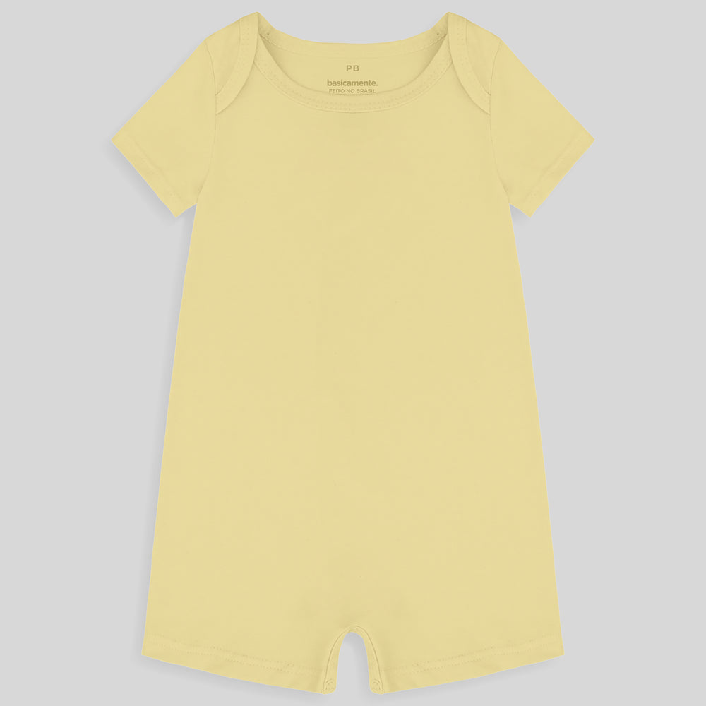 Macaquinho Bb Unissex - Amarelo Bebê