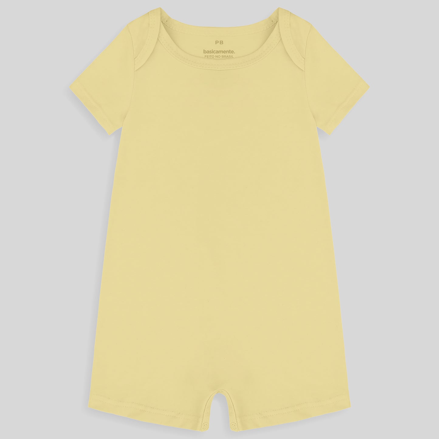 Macaquinho Bb Unissex - Amarelo Bebê