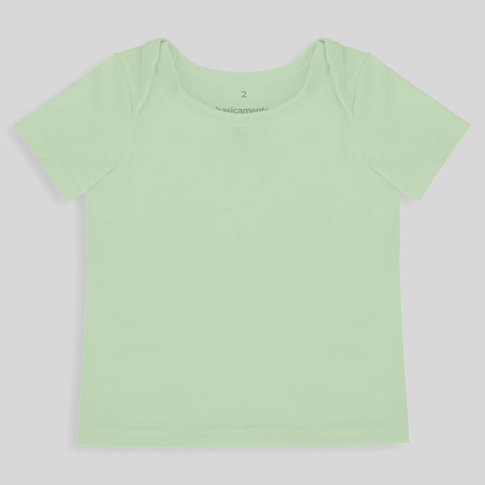 Camiseta Manga Curta Unissex Bebe - Verde Menta