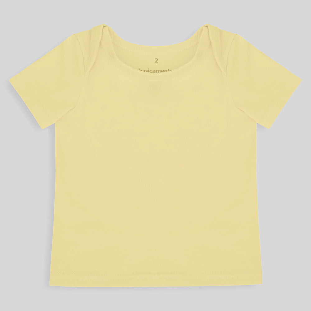 Camiseta Manga Curta Unissex Bebe - Amarelo Bebê