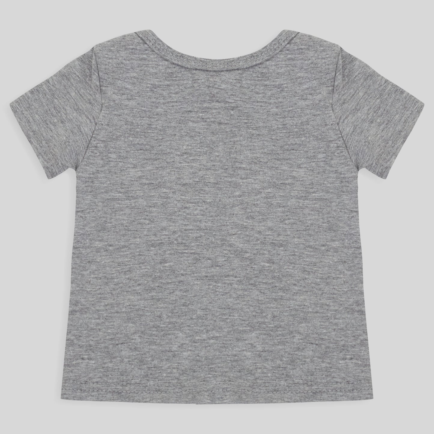 Camiseta Manga Curta Unissex Bebe - Mescla Claro