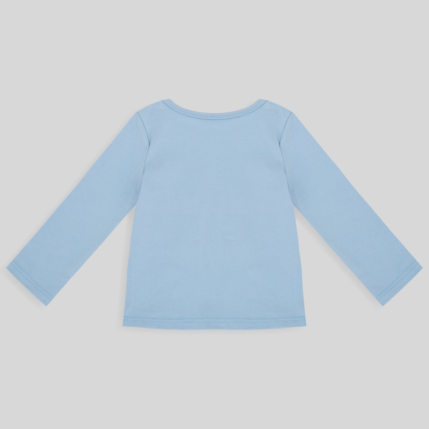 Camiseta Manga Longa Unissex Bebe - Azul Bebe