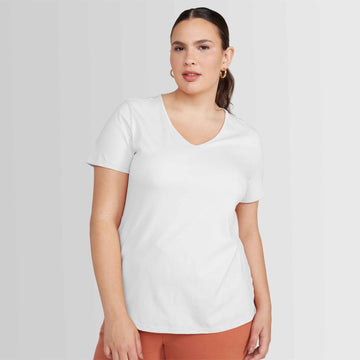 Tech T-Shirt Modal Gola V Plus Feminina - Branco