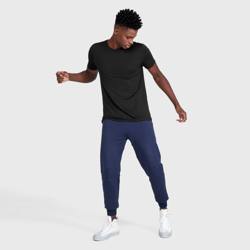 Tech T-Shirt Modal Gola C Masculina - Preto