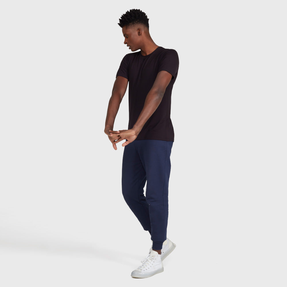 Tech T-Shirt Modal Gola C Masculina - Preto