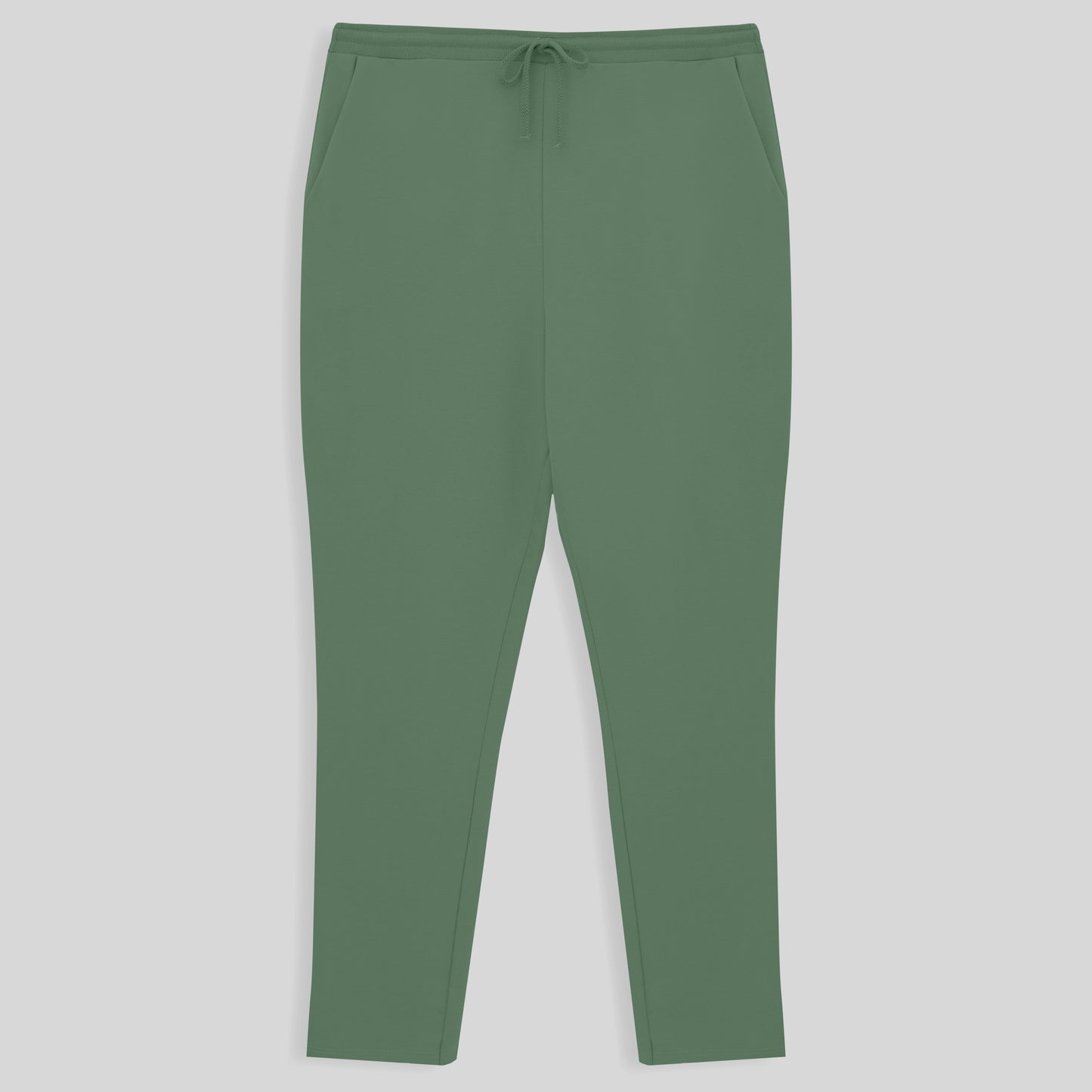 Calça Reta Plus Feminino - Verde Oliva