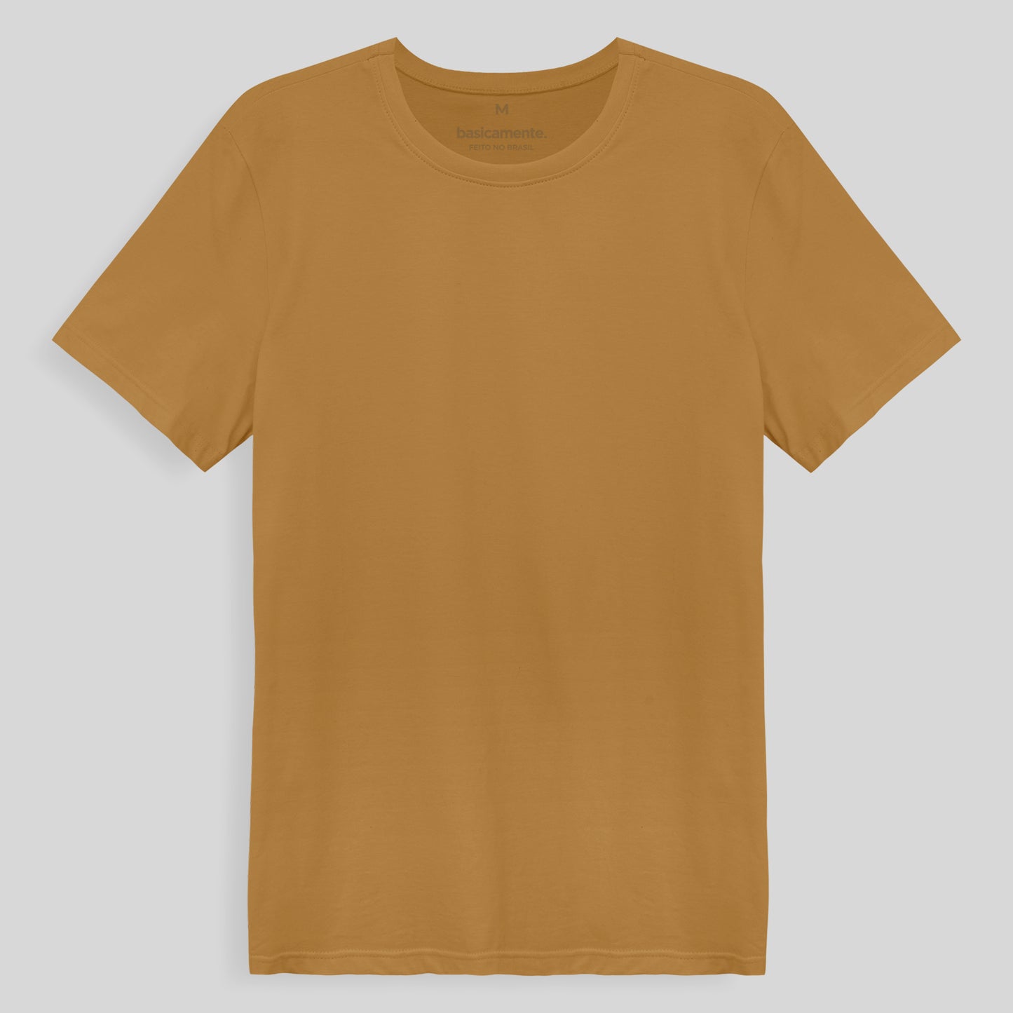 Camiseta Slim Masculina - Ocre
