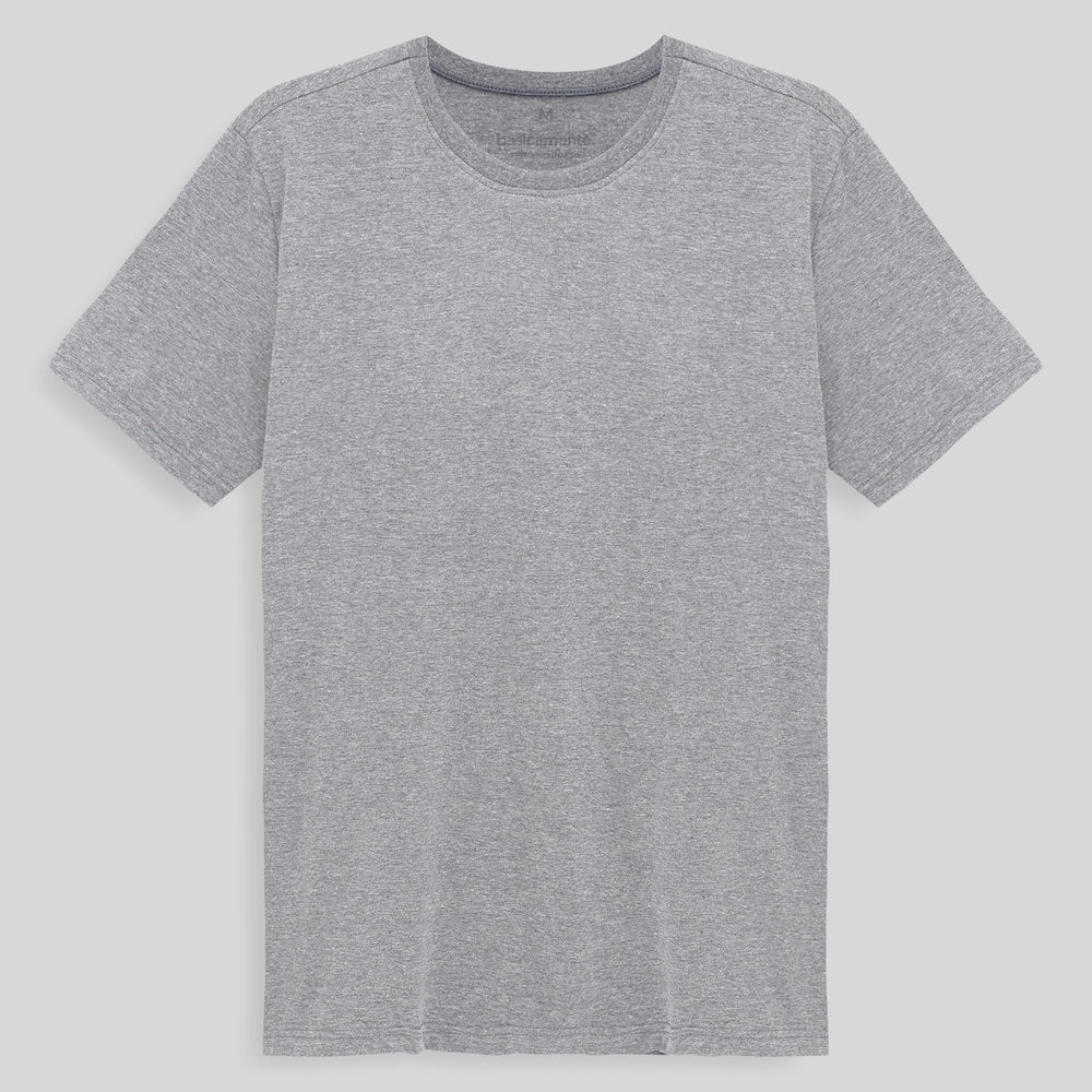 Camiseta Slim Masculina - Mescla Claro