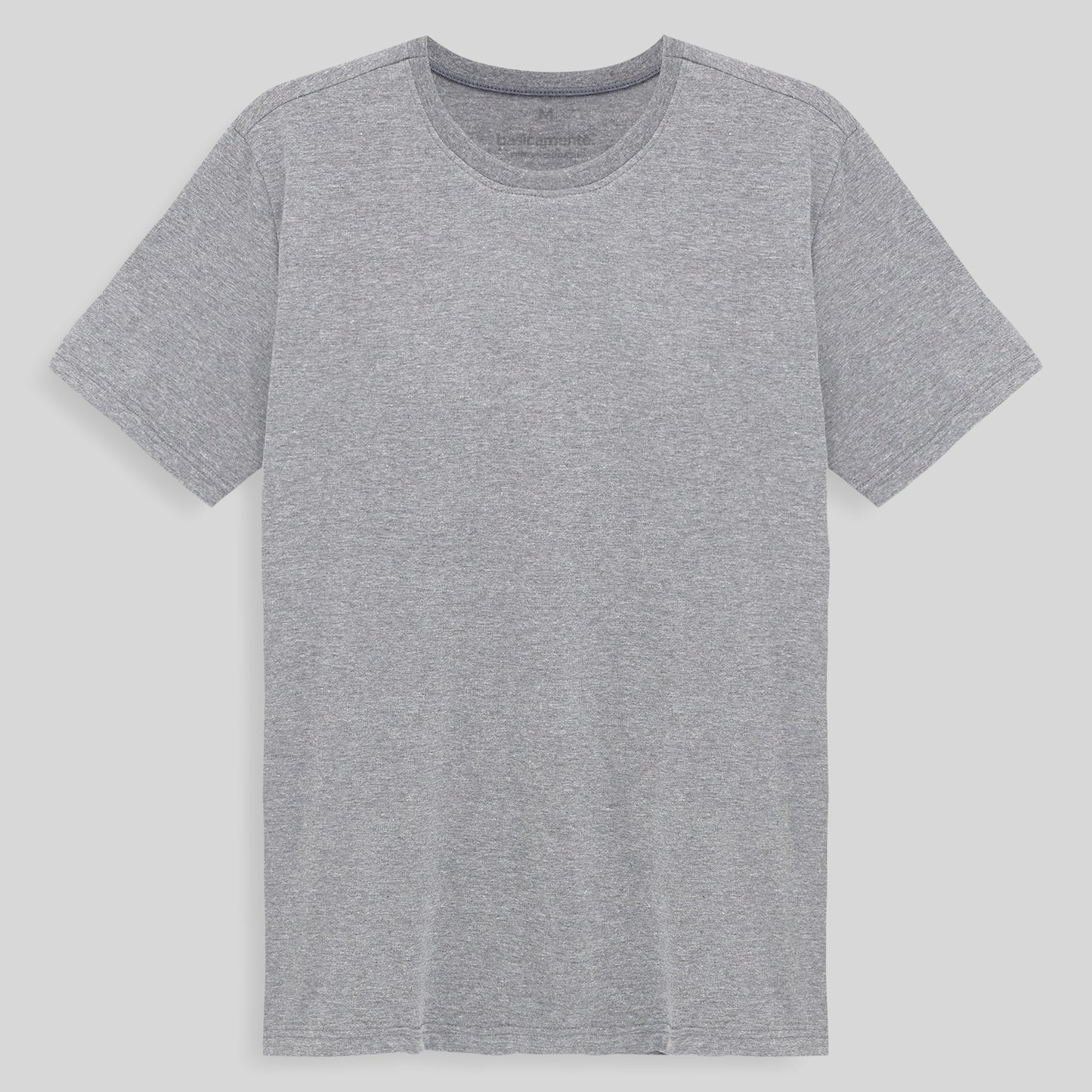 Camiseta Slim Masculina - Mescla Claro