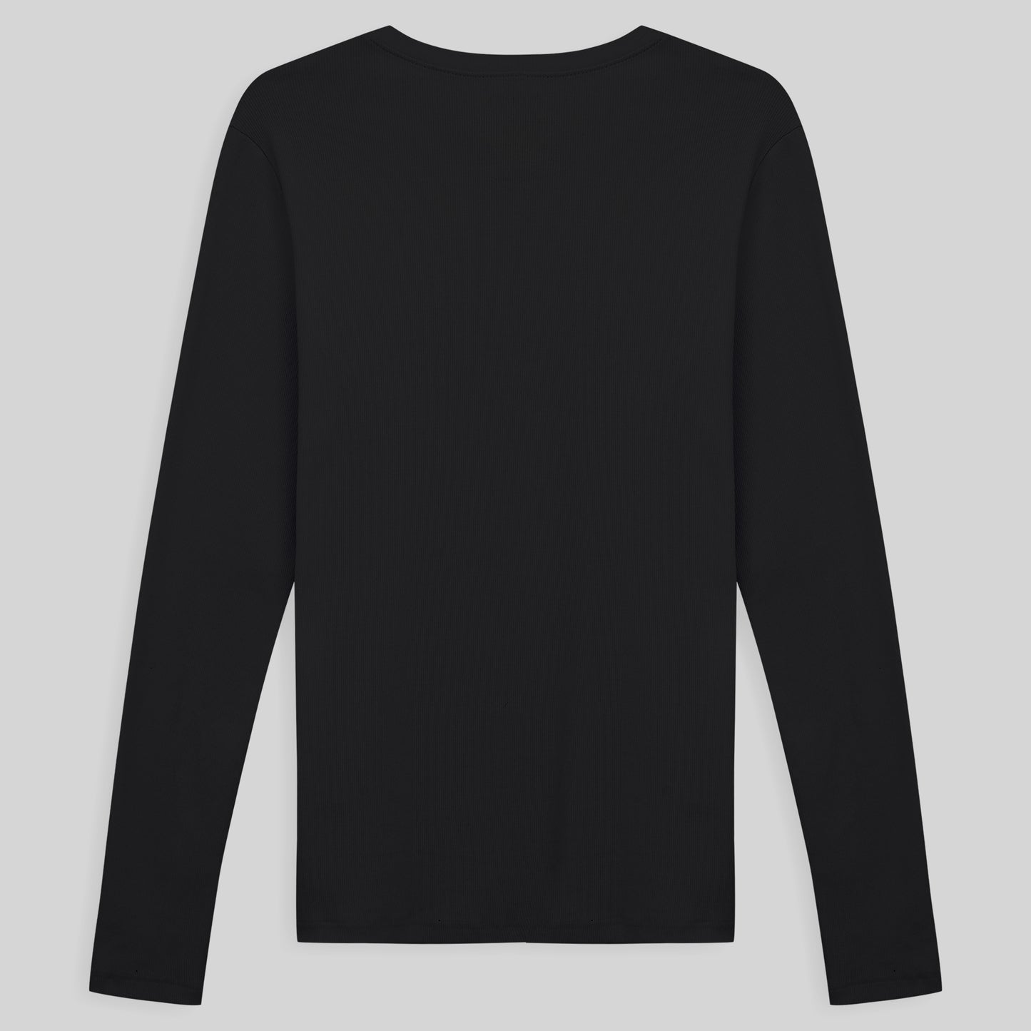 Camiseta Conforto Ml Gola C Masculina - Preto