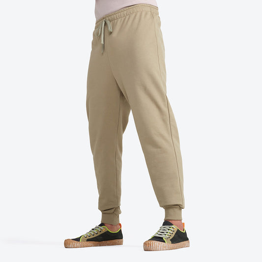 Calça Jogger Moletom Flanelado Masculina - Verde Salvia