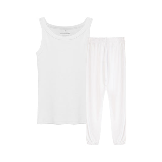 Conjunto Regata e Calça Pijama Feminino - Branco