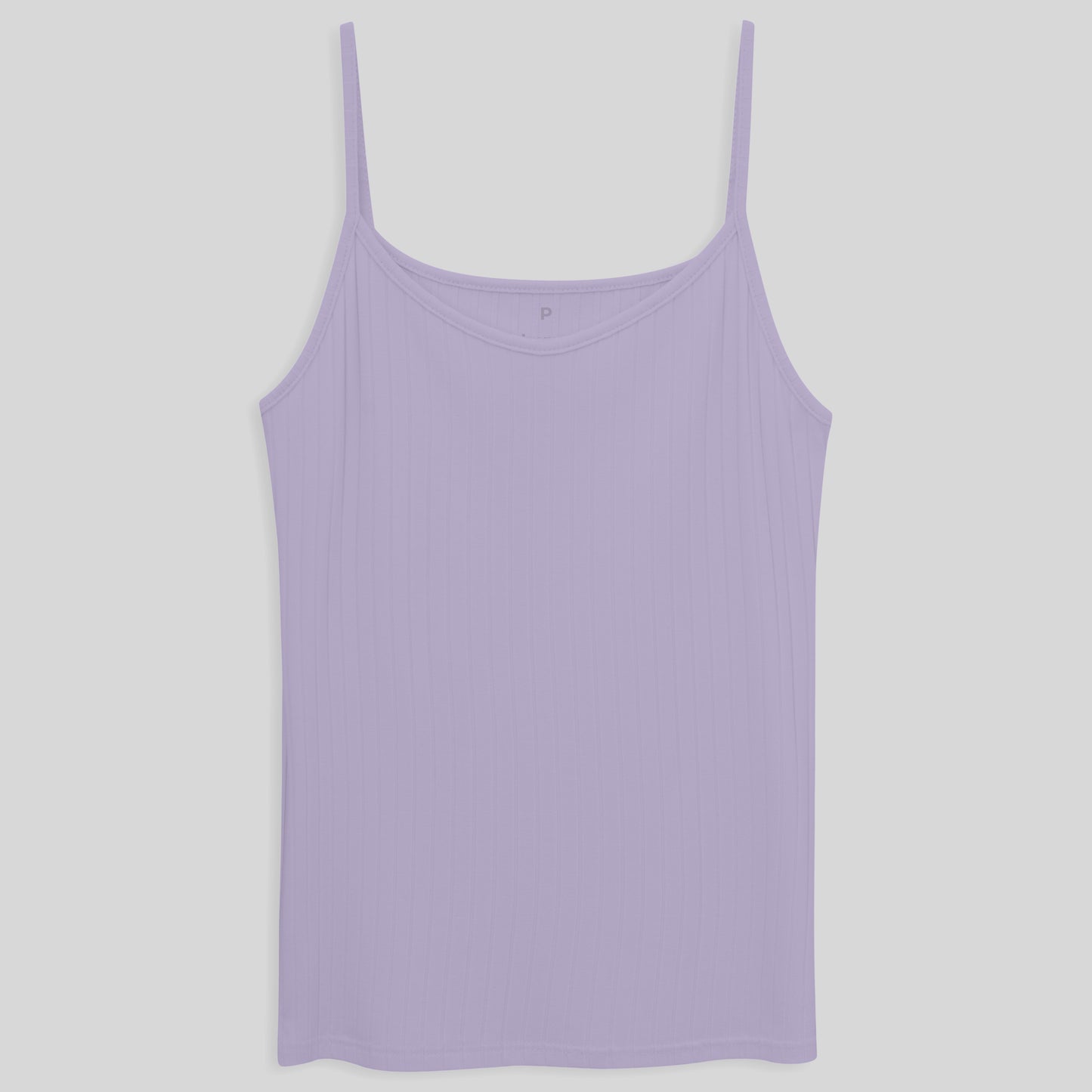 Blusa Alça Malha Canelada - Lavanda