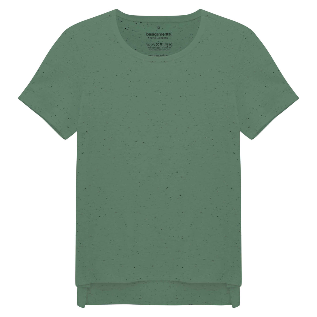 Camiseta Boxy Botonê Feminina - Verde Jade