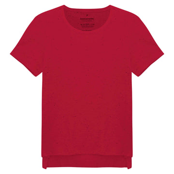 Camiseta Boxy Botonê Feminina - Vermelho Tomate