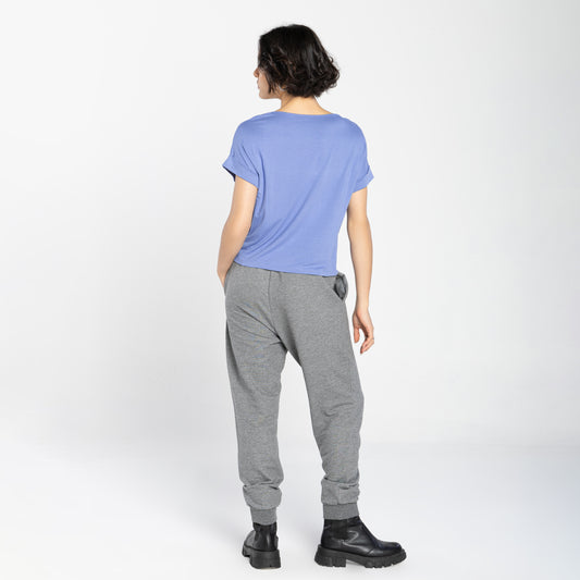 Blusa Manga Japonesa Feminina - Azul Topázio