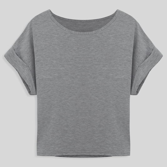 Blusa Manga Japonesa Feminina - Mescla Claro