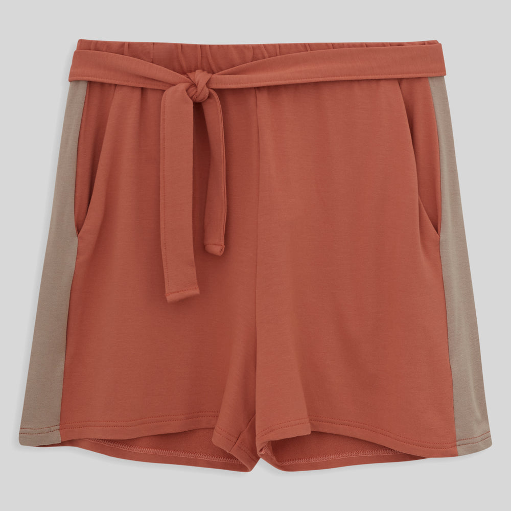 Shorts Moletinho - Marrom Telha