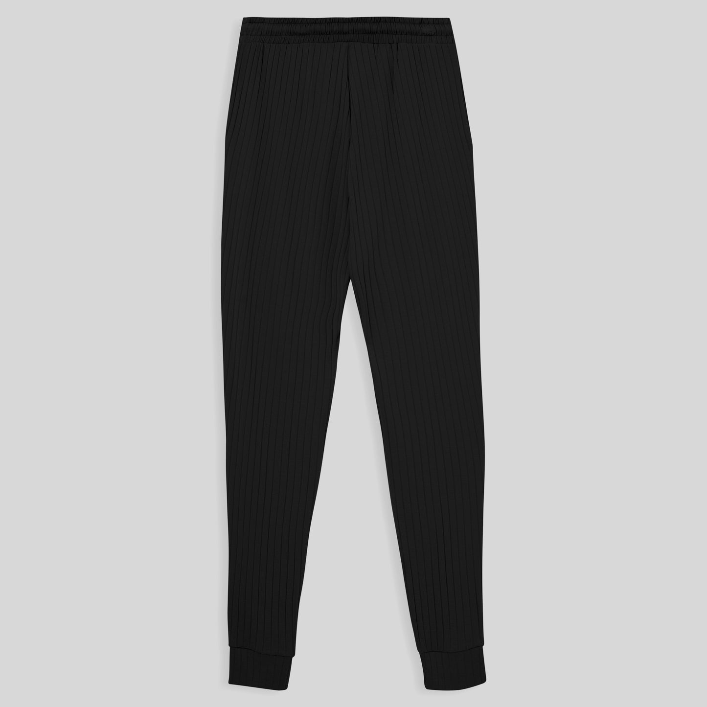 Calça Jogging Malha Canelada - Preto
