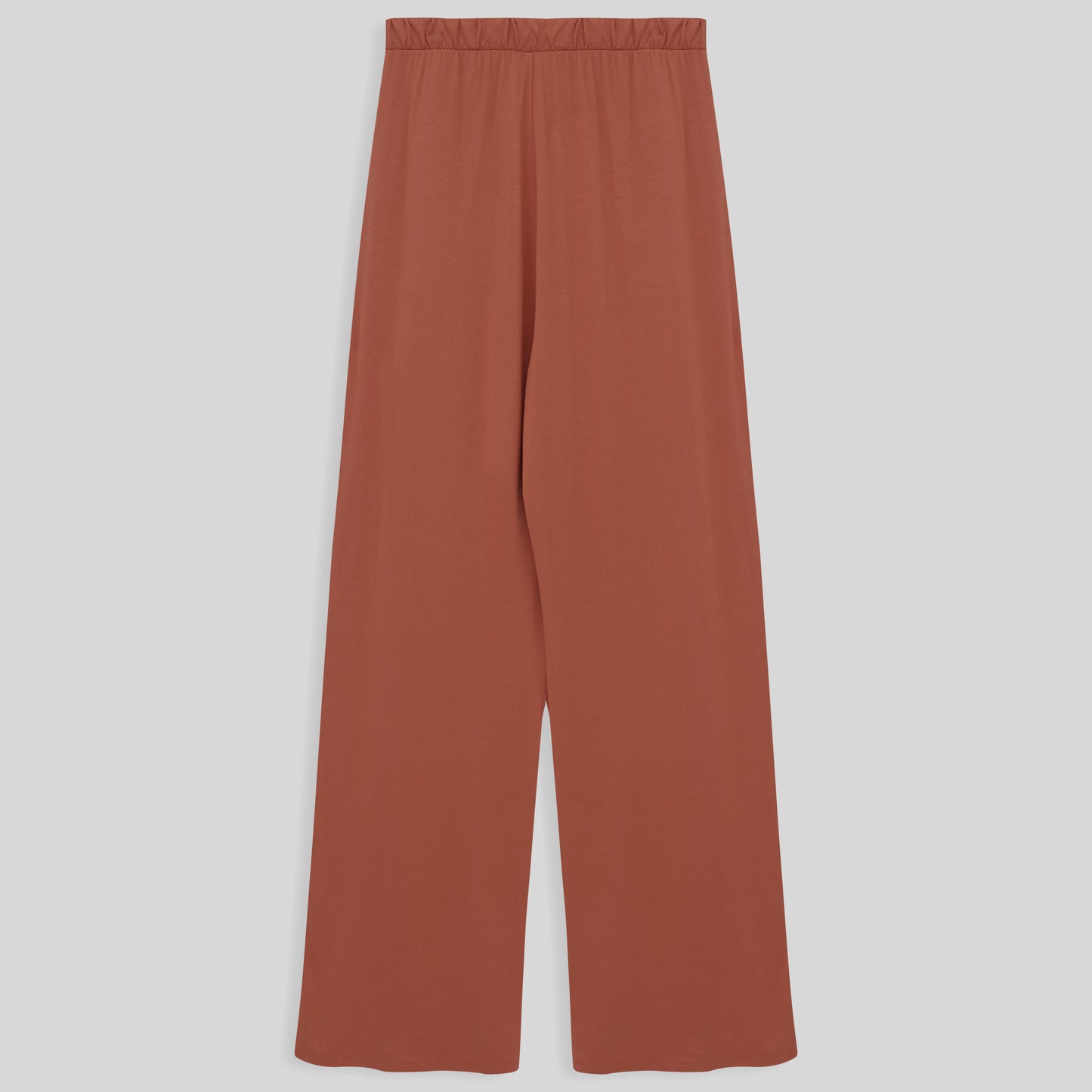Calça Wide Viscose Feminina - Marrom Telha