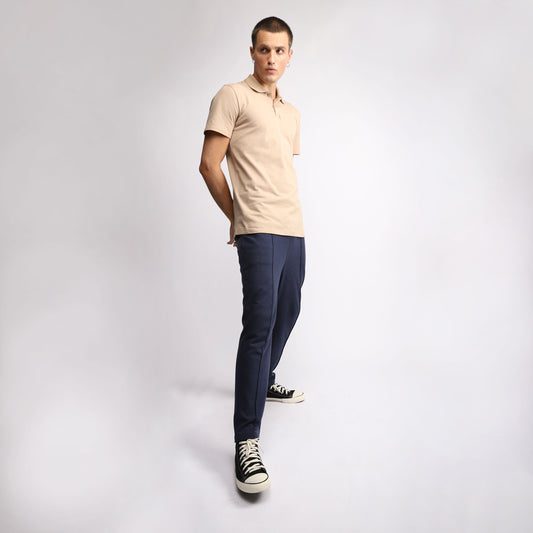 Camisa Polo Piquet Masculina - Bege Camel