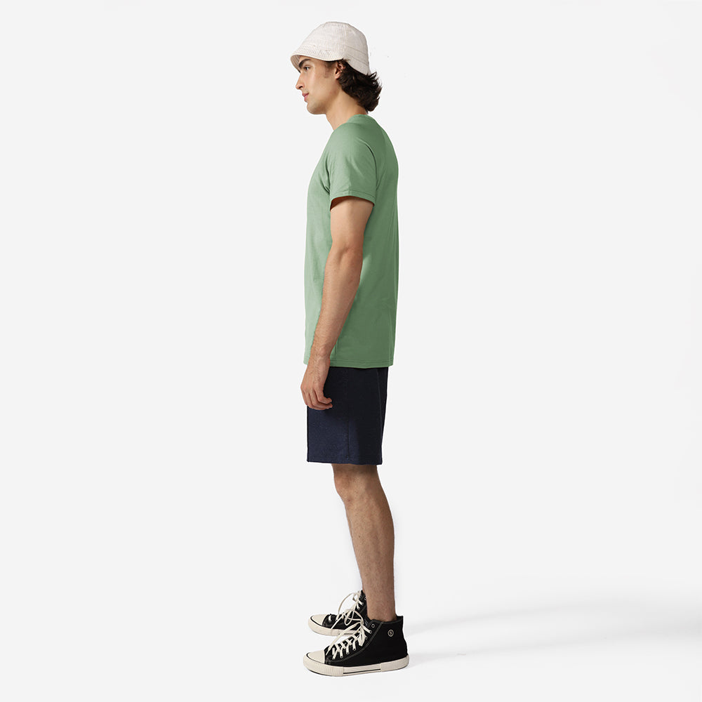 Camiseta Raglan Algodão Premium Masculina - Verde Jade