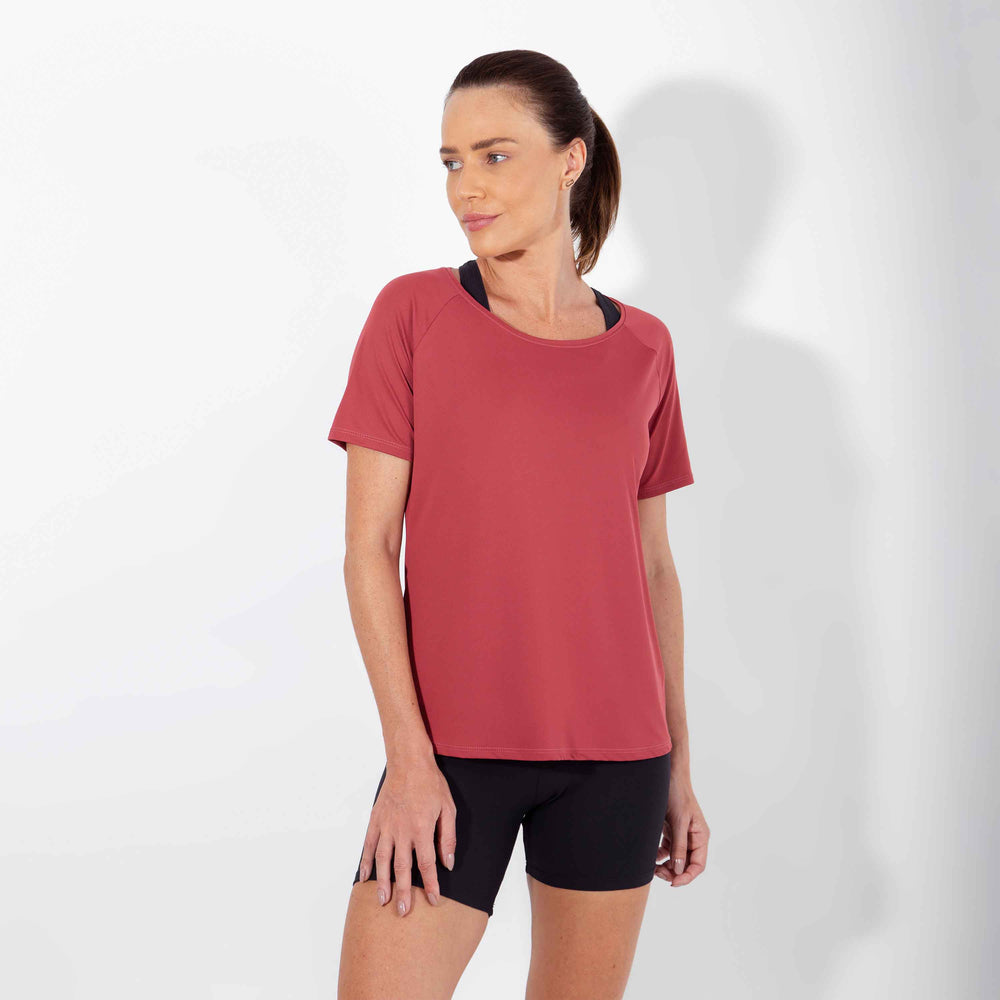 Camiseta New Life Tech UV - Rosa Pimenta