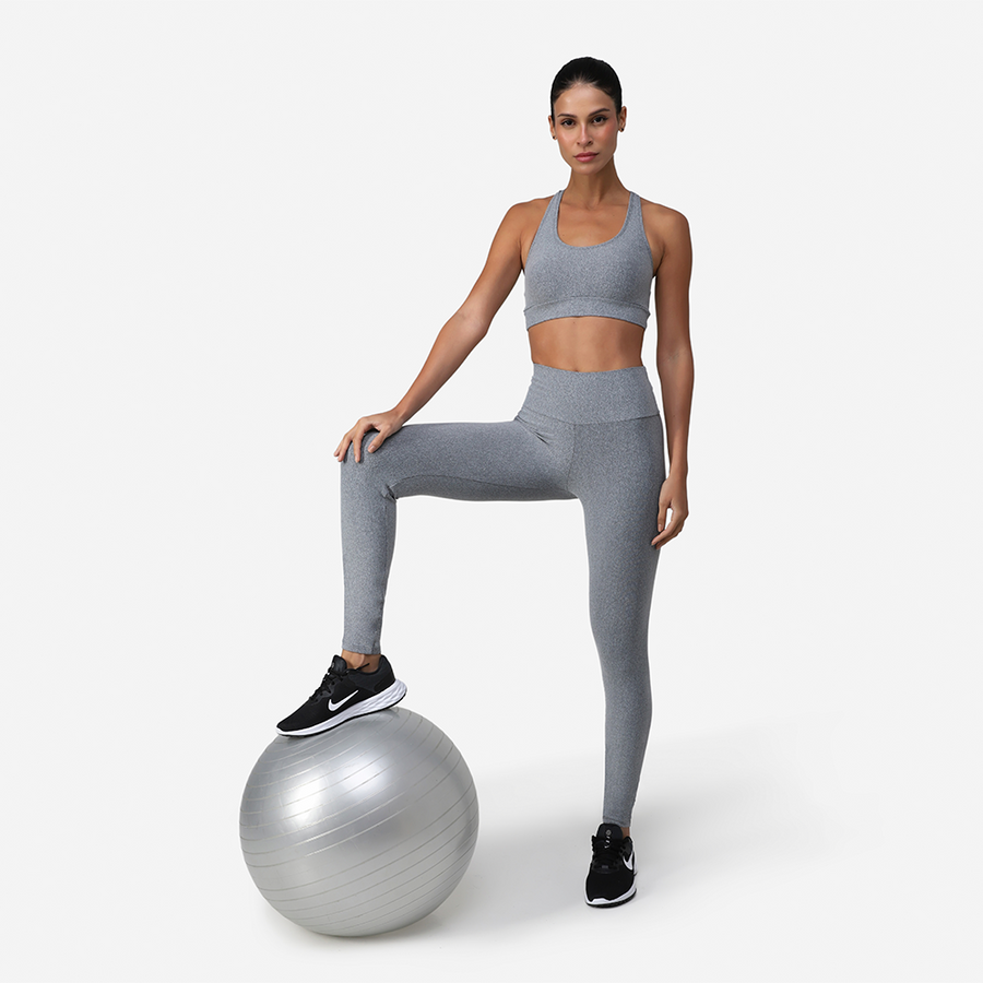 Legging New Life Tech Performance - Mescla Escuro