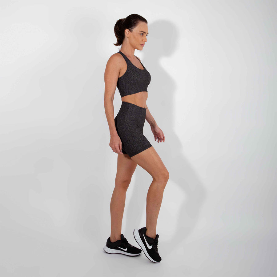 Shorts New Life Tech Performance - Cinza Asfalto