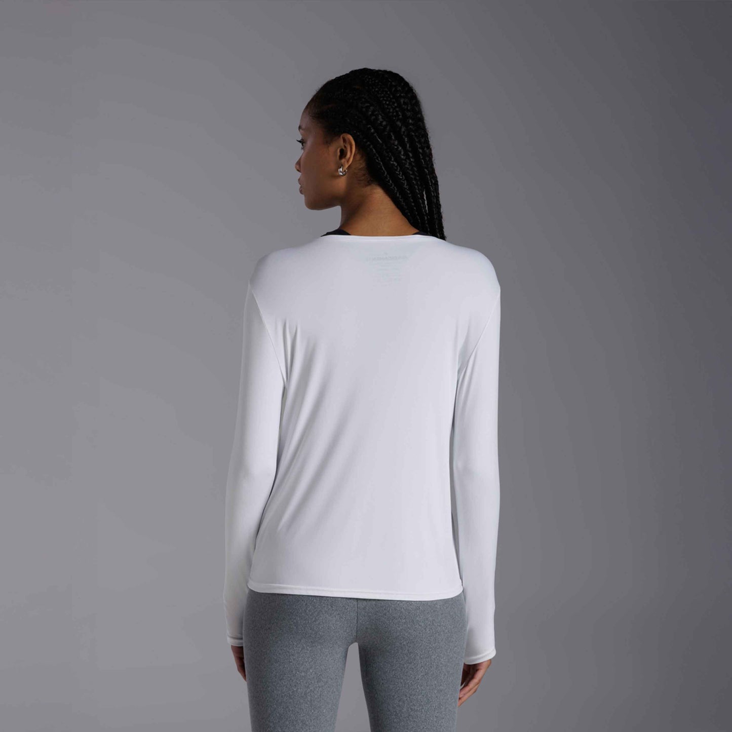 Camiseta Manga Longa New Life Tech UV - Branco