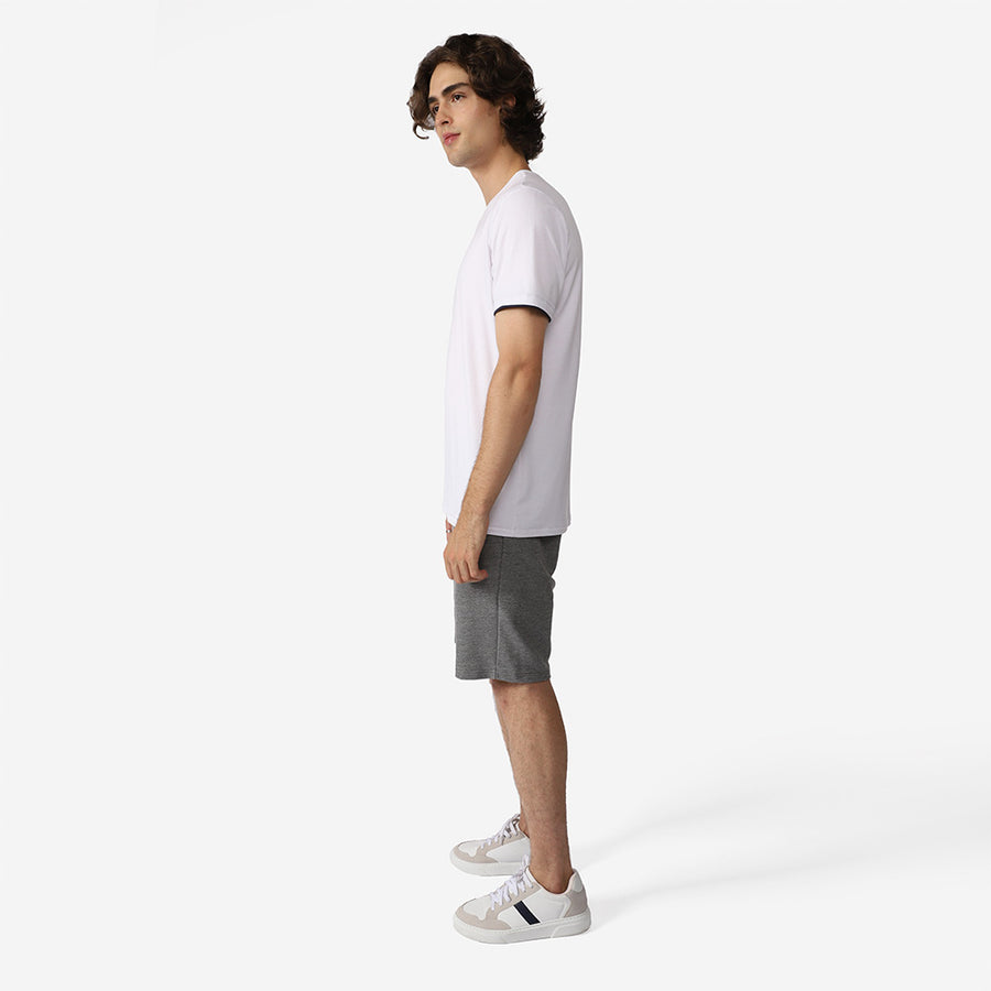 Camiseta Modal Friso Masculina - Branco