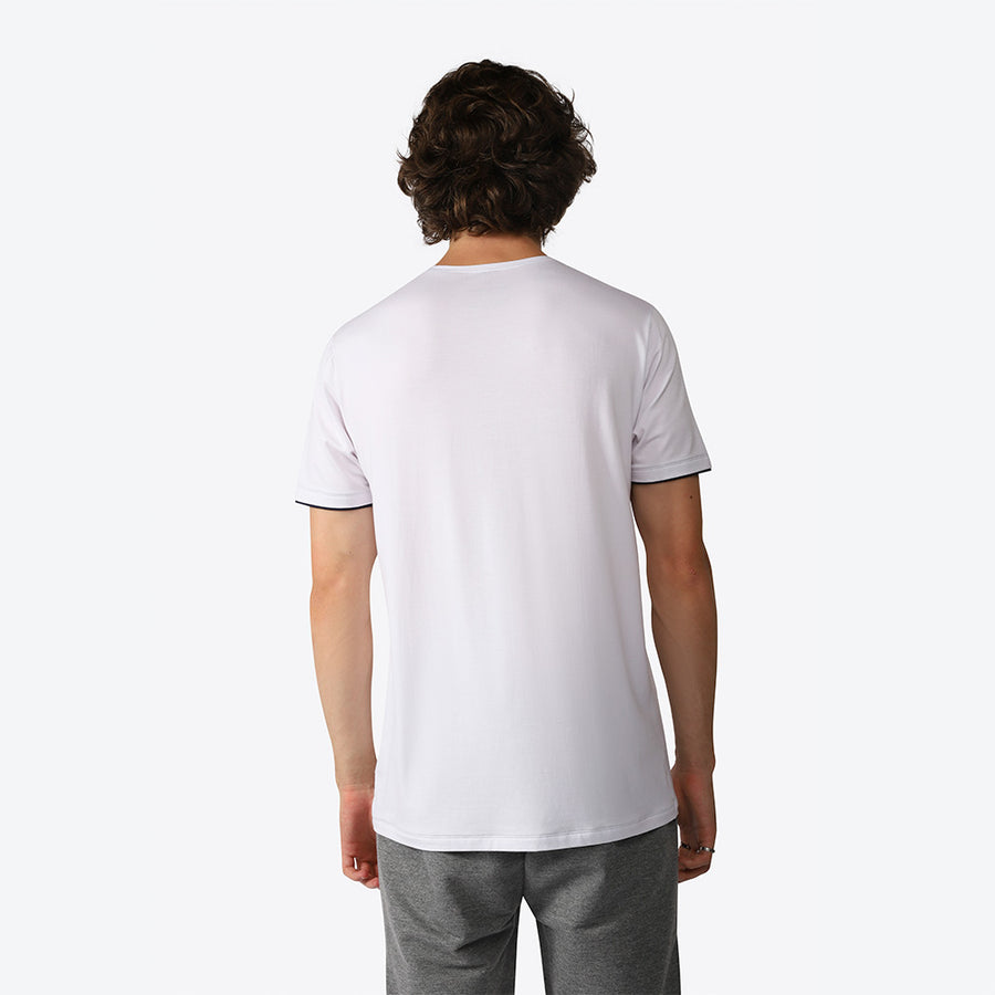 Camiseta Modal Friso Masculina - Branco