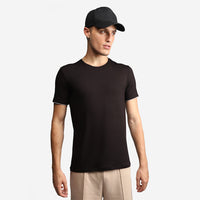 Camiseta Modal Friso Masculina - Preto