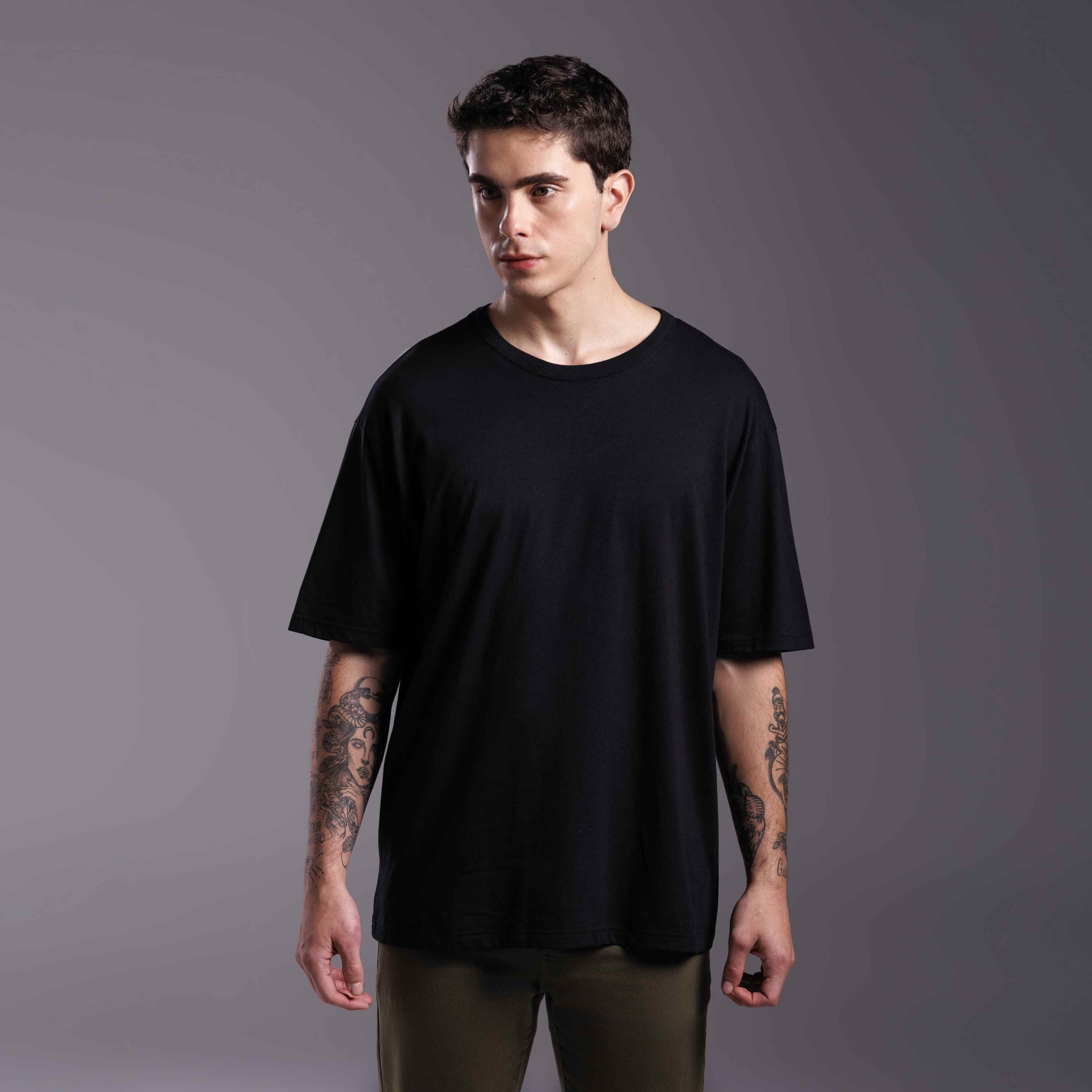 Tech T-Shirt Anti Odor Oversized Masculina - Preto