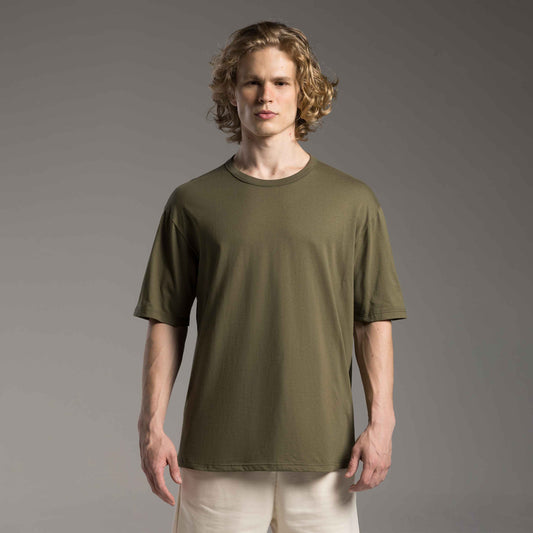Tech T-Shirt Anti Odor Oversized Masculina - Verde Tomilho