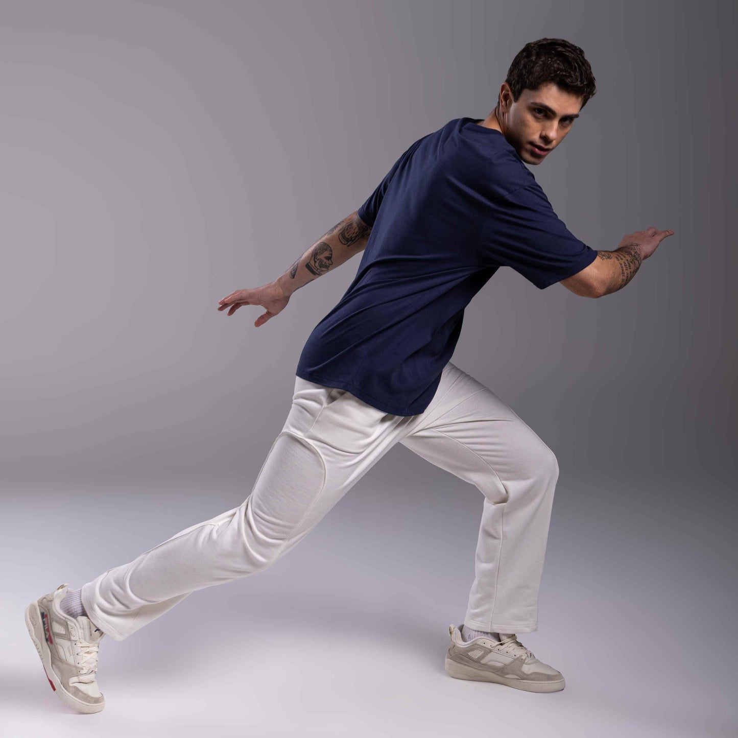 Tech T-Shirt Anti Odor Oversized Masculina - Azul Marinho