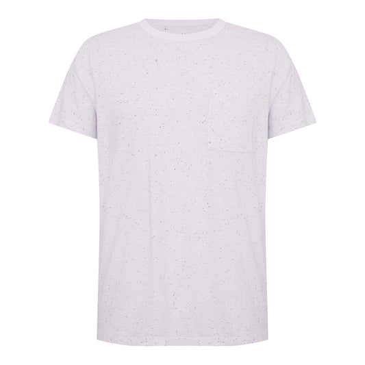 Camiseta Algodão Botonê Bolso Masculina - Branco