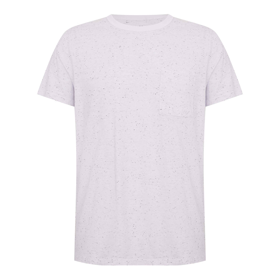 Camiseta Algodão Botonê Bolso Masculina - Branco