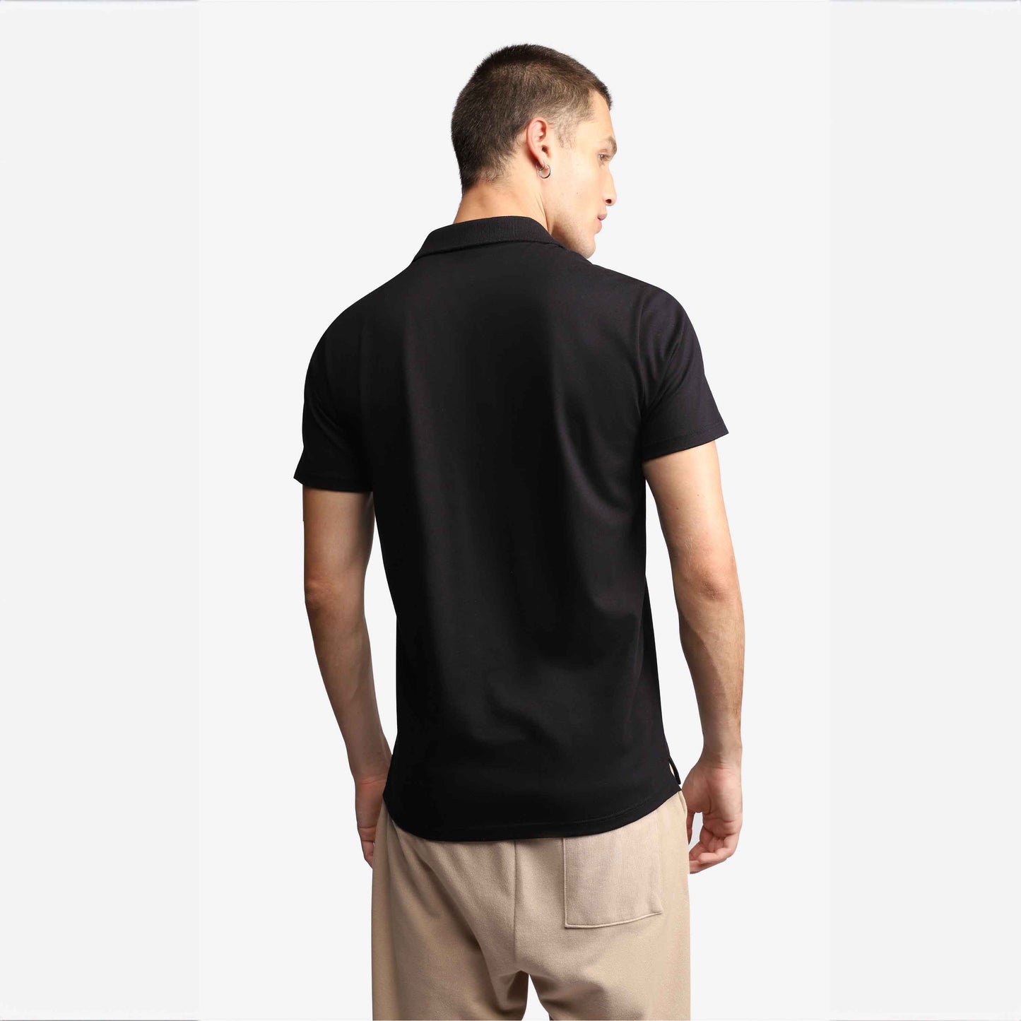 Camisa Polo Algodão Anti Odor Masculina - Preto