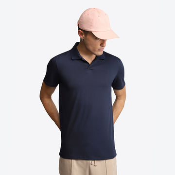 Camisa Polo Algodão Anti Odor Masculina - Azul Marinho