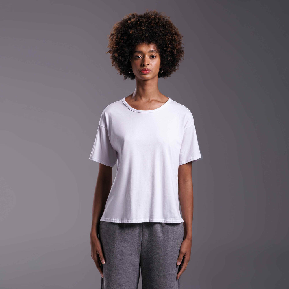 Tech T-Shirt Anti Odor Boxy Feminina - Branco