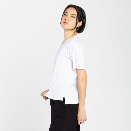 Tech T-Shirt Anti Odor Boxy Feminina - Branco