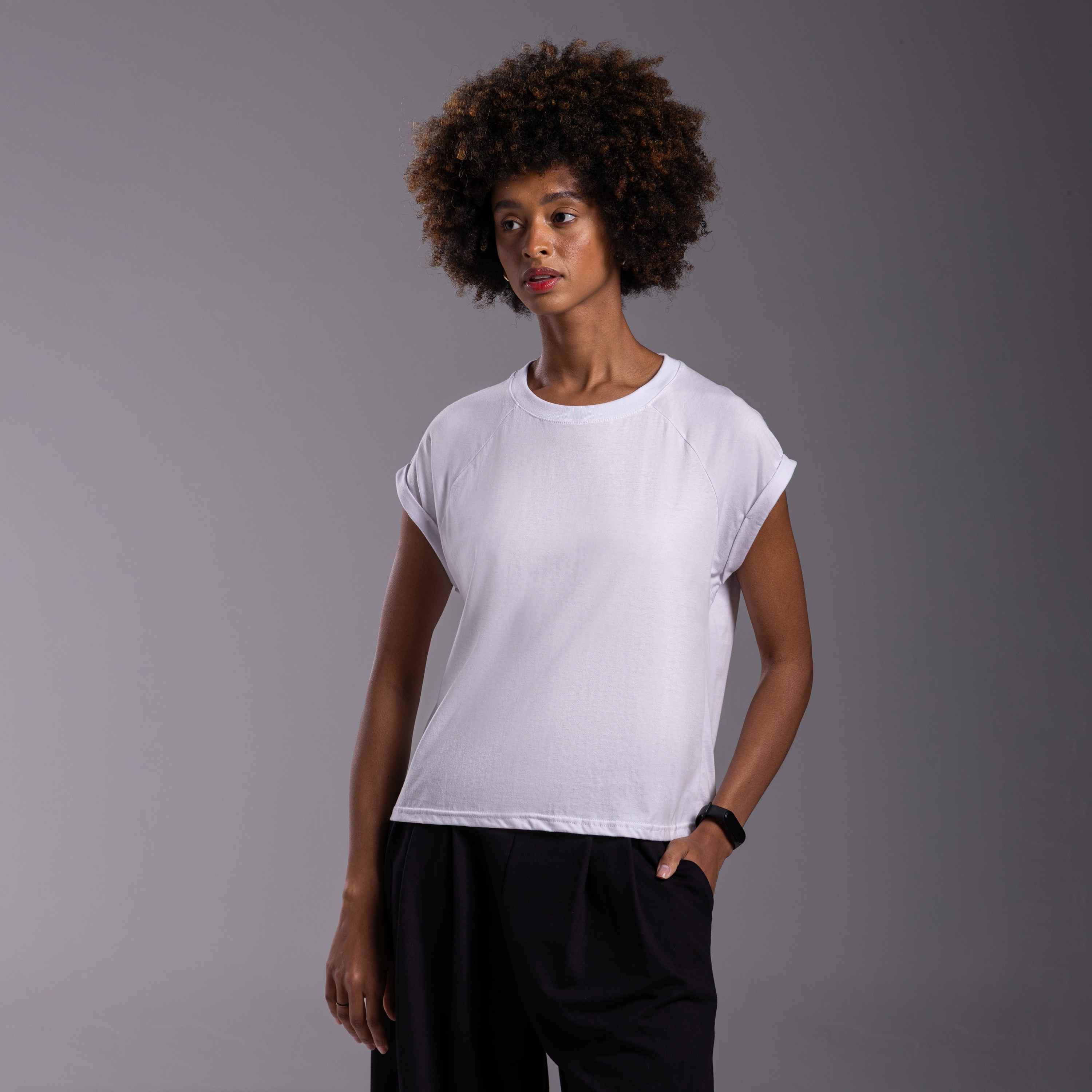 Tech T-Shirt Anti Odor Raglan Feminina - Branco