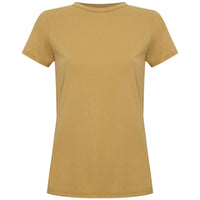 Camiseta Alongada Algodão Premium Feminina - Amarelo Mel