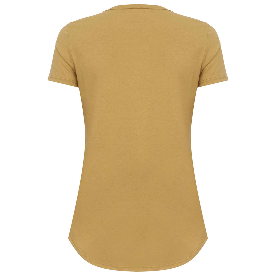 Camiseta Alongada Algodão Premium Feminina - Amarelo Mel