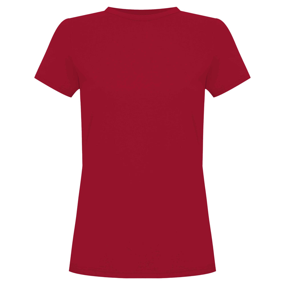 Camiseta Alongada Algodão Premium Feminina - Vermelho Tomate