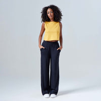 Regata Cropped Algodão Premium Feminina - Amarelo Queimado